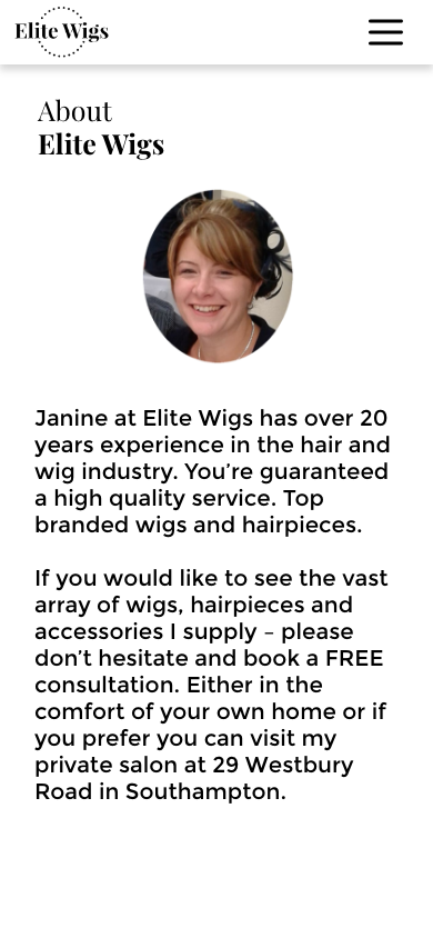 Elite Wigs About Mobile